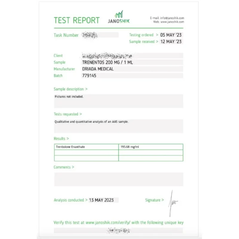 Trenentos 200 mg/ml (Trenbolone Enanthate) 10ml vial – Image 3