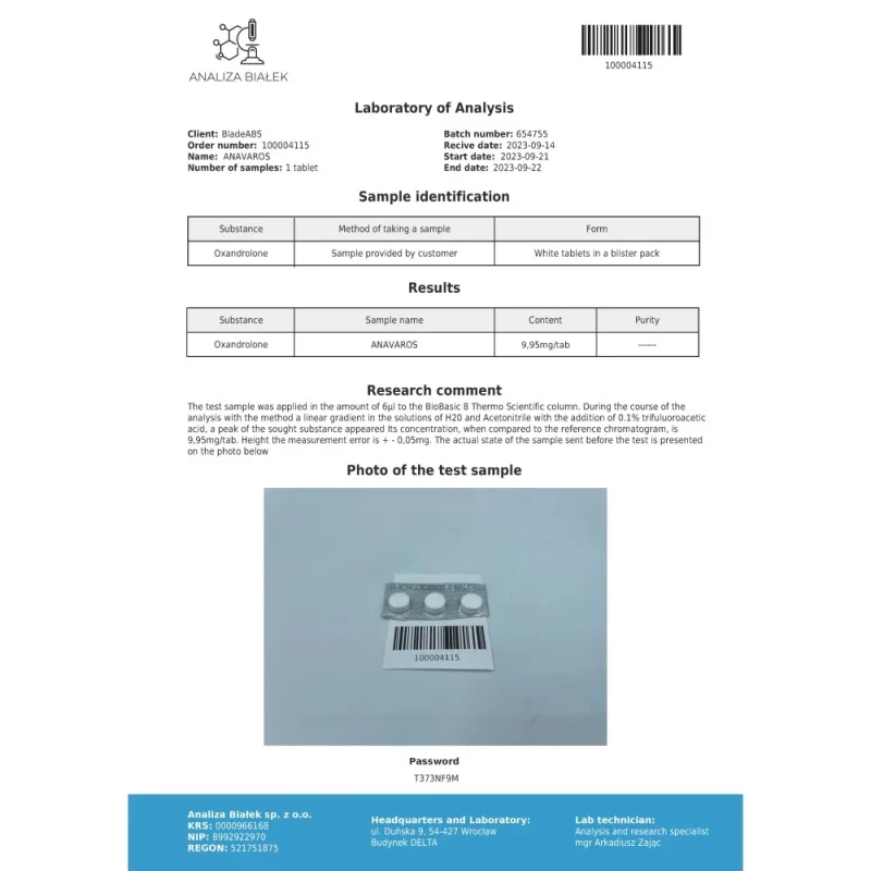 Anavaros 10mg (Oxandrolone) – Image 4