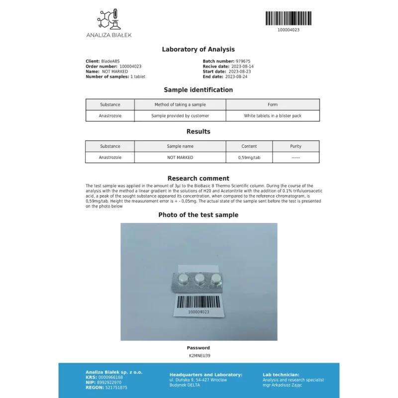 Arimidyn 0.5 mg (Anastrozole) – Image 2