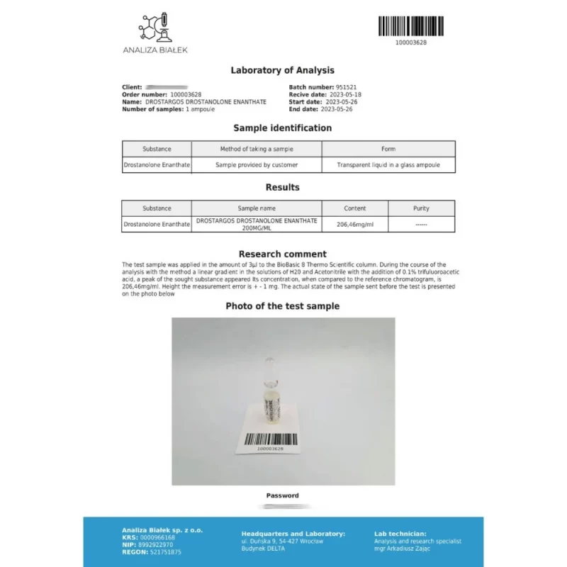 Drostargos 200 mg/ml (Drostanolone Enanthate) – Image 3