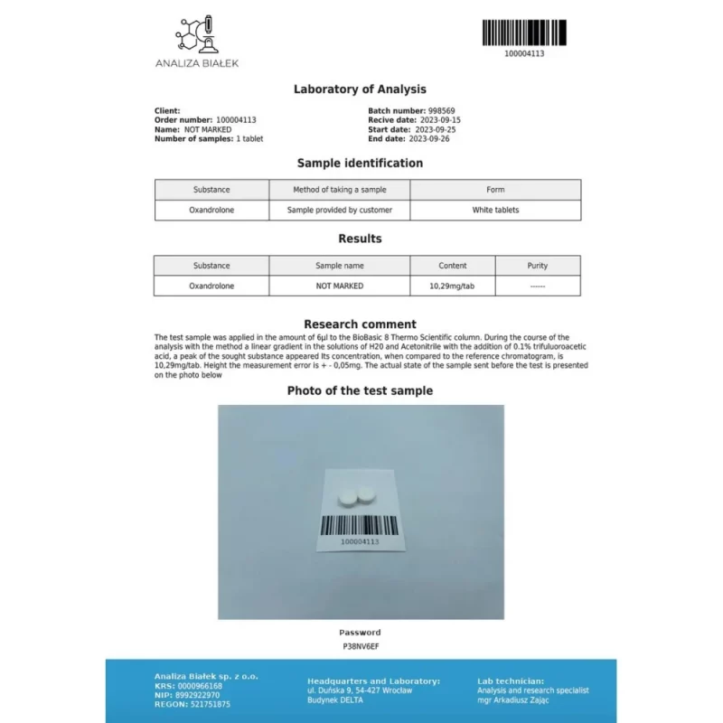 Anavaros 10mg (Oxandrolone) – Image 3