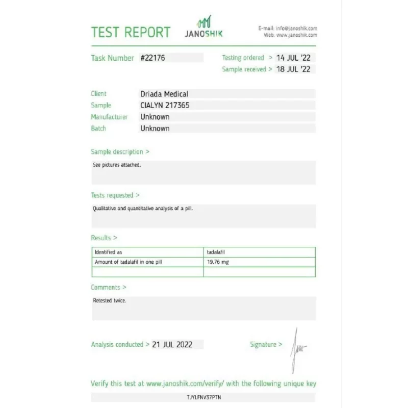 Cialyn 20mg (Tadalafil) – Image 5