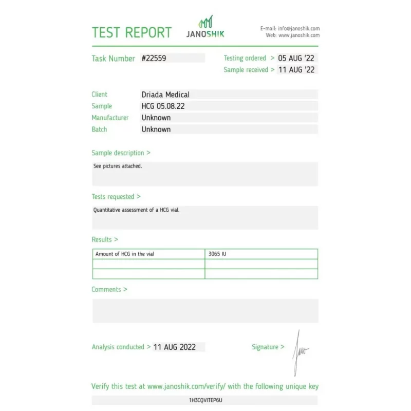 HCG 2000iu (Human chorionic gonadotropin) – Image 2